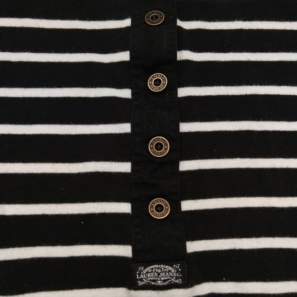 Ralph Lauren Jeans Co. Stripe Cotton Top. - Picture 3 of 3